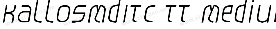 KallosMdITC TT MediumItalic字体转换
